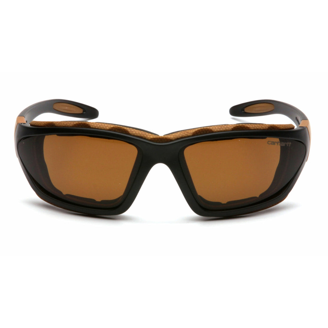 Carhartt CHB418DTP Sandstone Bronze Anti-Fog Lens with Black/Tan Frame