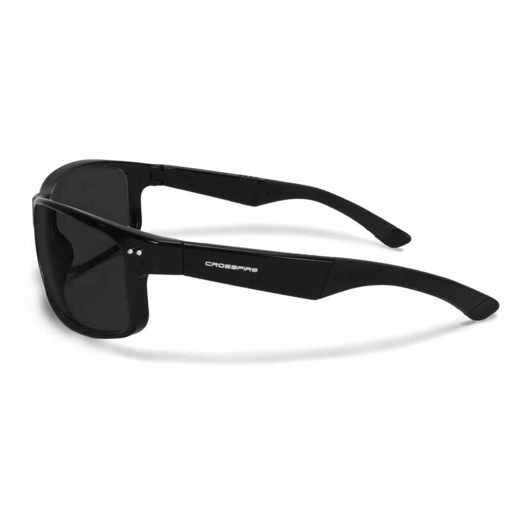 Crossfire CK7 Premium Safety Eyewear - Shiny Black Frame