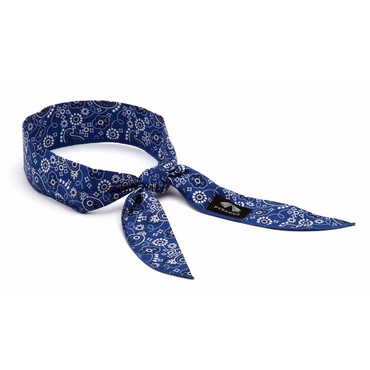 Pyramex CNB12PKB Beaded Cooling Bandana - Blue Paisley