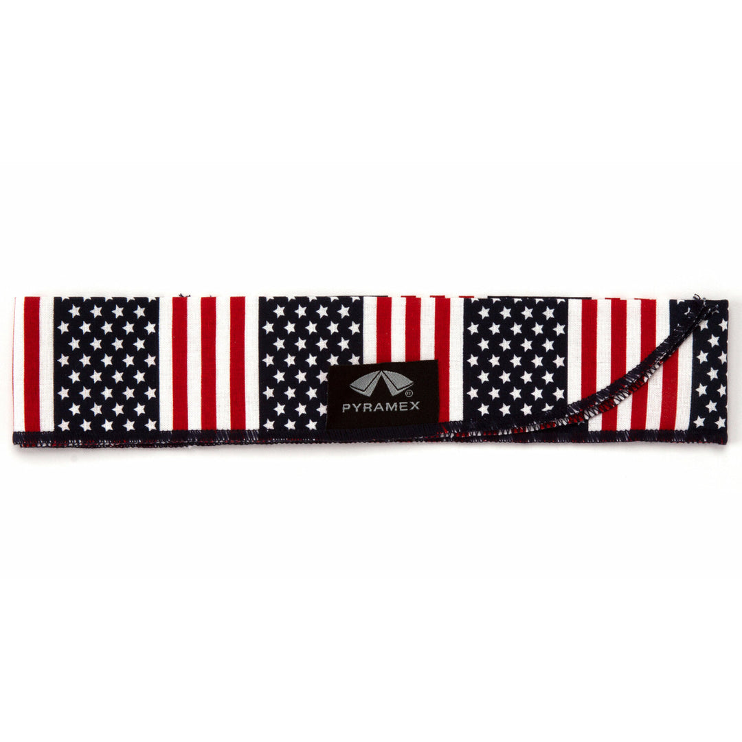 Pyramex CNB12PKFLG Beaded Cooling Bandana - American Flag