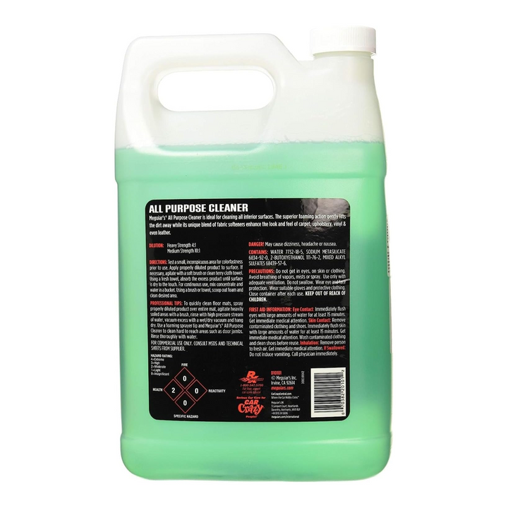 Meguiar's D10101 All Purpose Liquid Cleaner, 1 Gallon