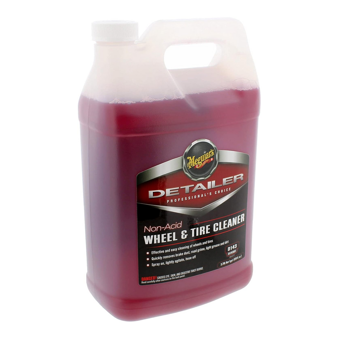 Meguiar's D14301 Non Acid Wheel Detailer & Tire Cleaner, 1 Gallon