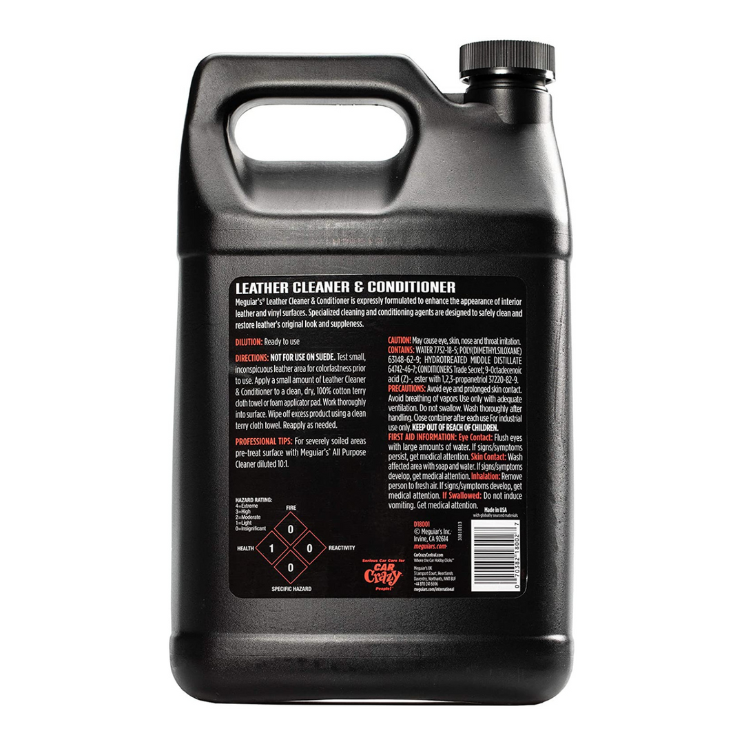 Meguiar's D18101 Detailer Leather Cleaner, 1 Gallon