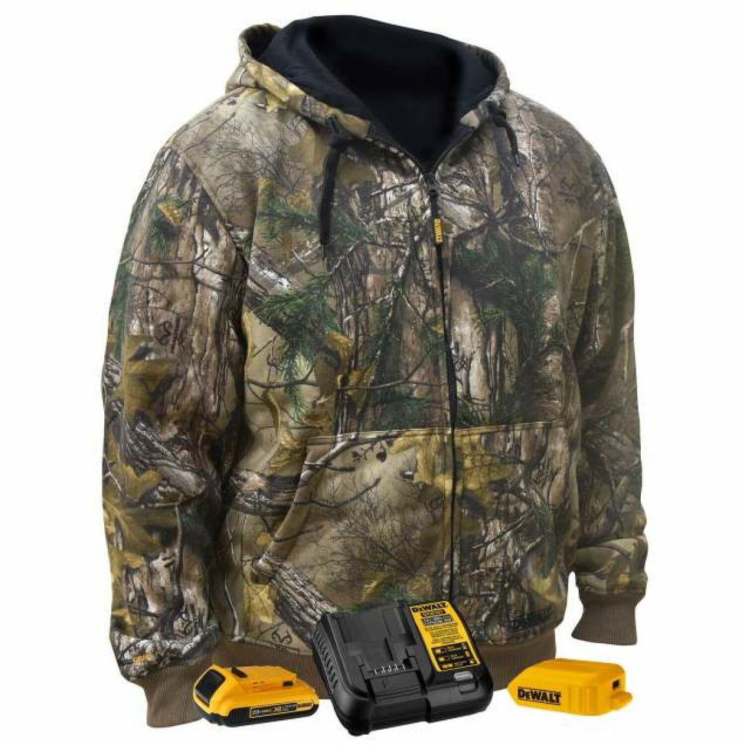 DEWALT DCHJ074 Men's Heated REALTREE EDGE® Camouflage Heated Hoodie Kit - Camo