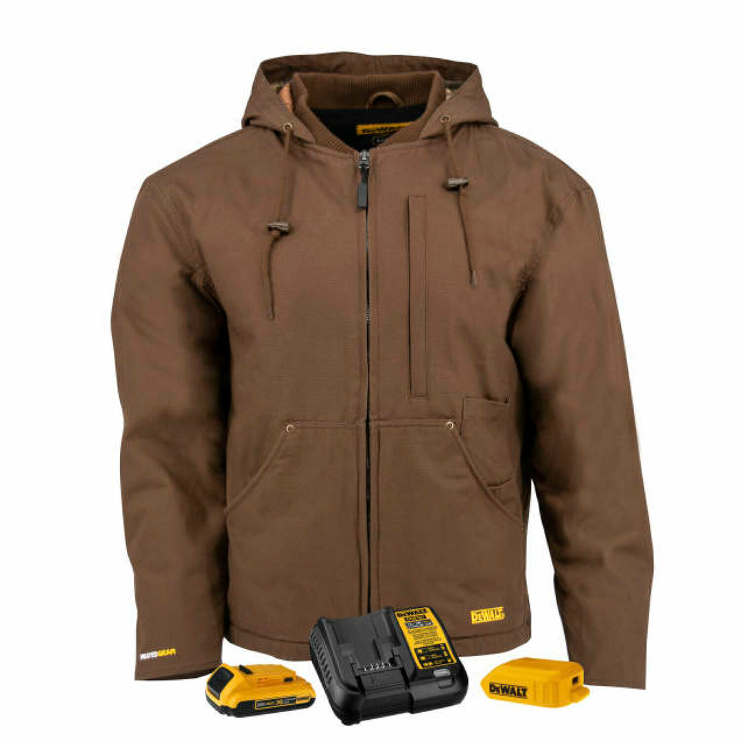 DEWALT DCHJ076ATD1 Men's Heated Coat Kitted - Tobacco