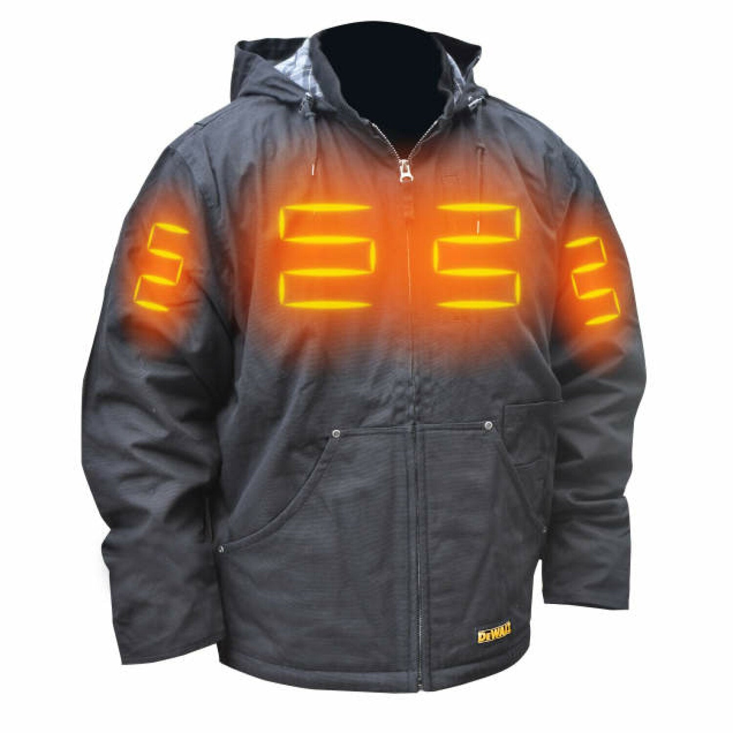 Dchj DEWALT DCHJ076AB Men's Heated Heavy Duty Work Coat Kit - Black – Haus ...
