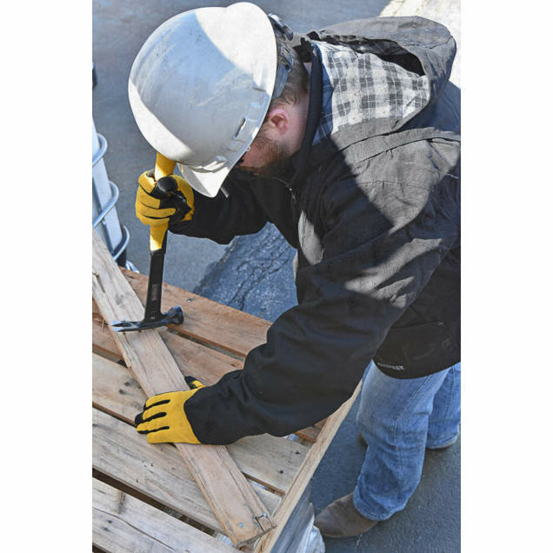 DEWALT DCHJ076AB Men's Heated Heavy Duty Work Coat Kit - Black
