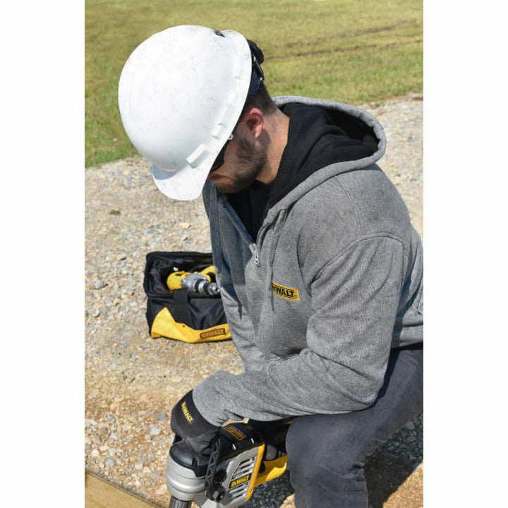 DEWALT DCHJ080 Men's Heated French Terry Cotton Hoodie without Battery - Gray