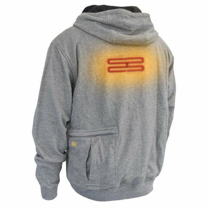 DEWALT DCHJ080 Men's Heated French Terry Cotton Hoodie without Battery - Gray