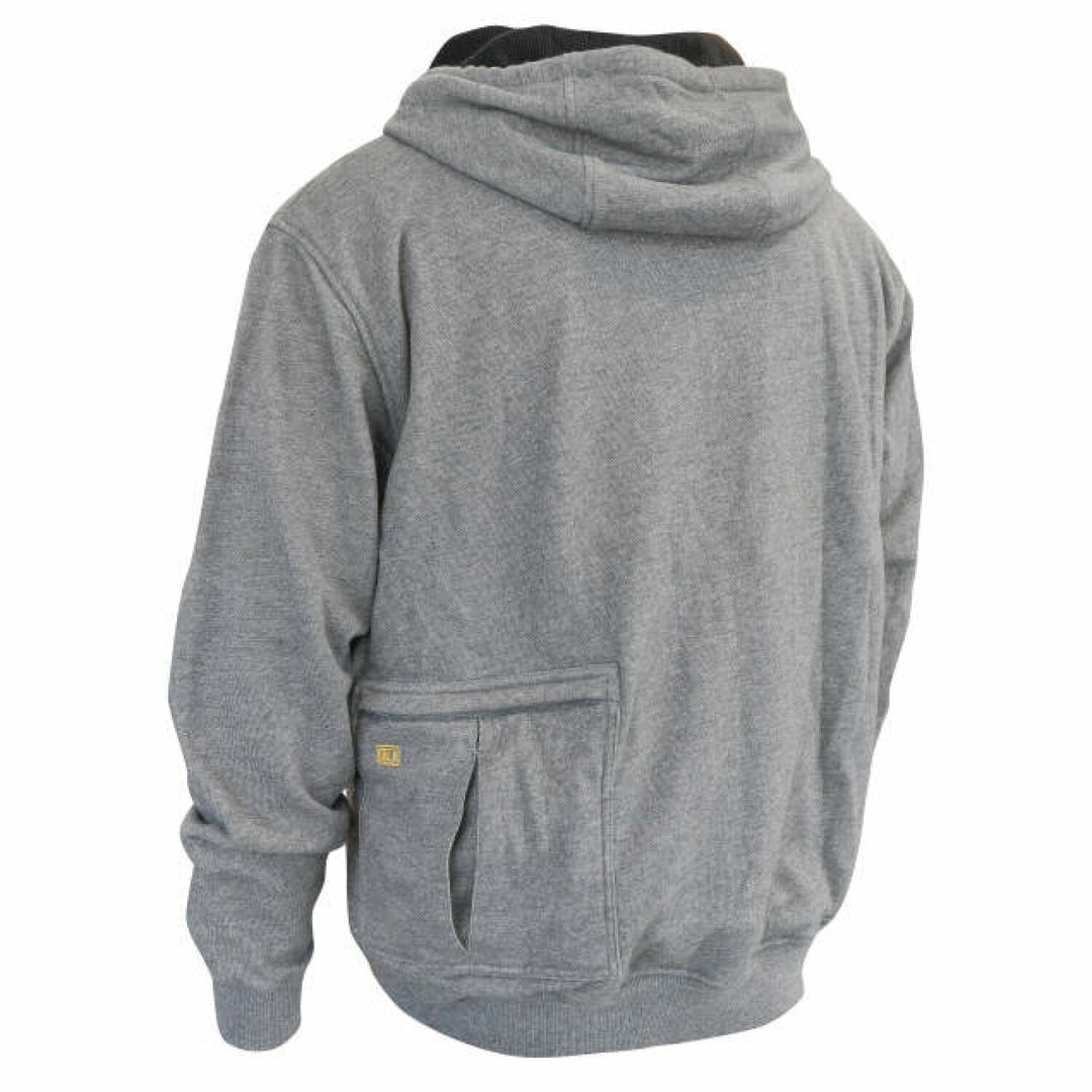 DEWALT DCHJ080 Men's Heated French Terry Cotton Hoodie without Battery - Gray
