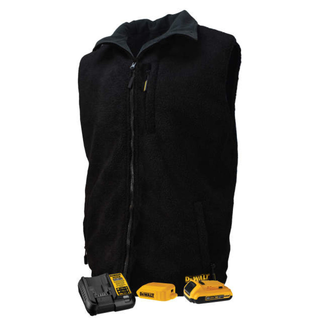 DEWALT DCHV086B Men's Heated Reversible Vest Kit - Black