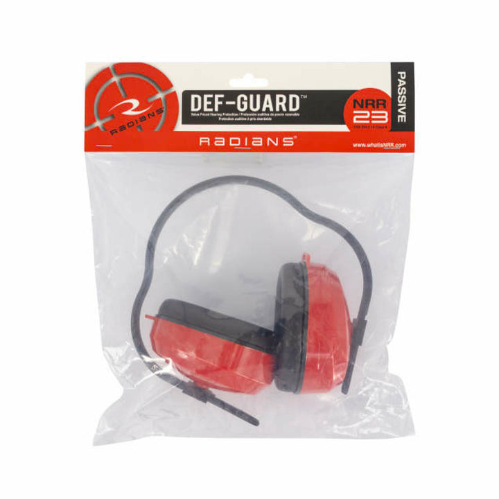 Radians DF0310HC Def-Guard 23 Earmuff - Red