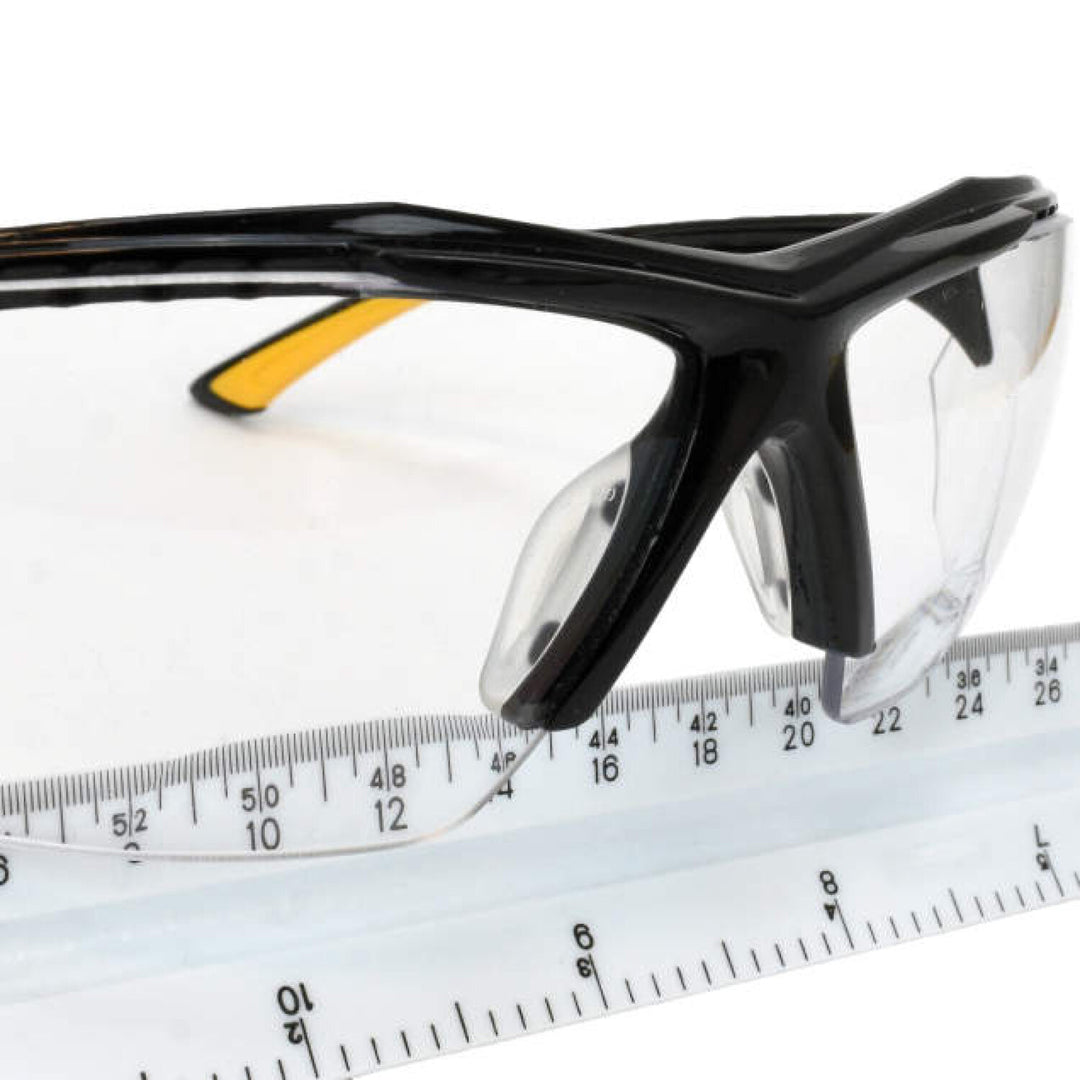 DEWALT DPG106 Spector In-Viz Magnifier Safety Eyewear - Black / Yellow Frame - Clear Lens