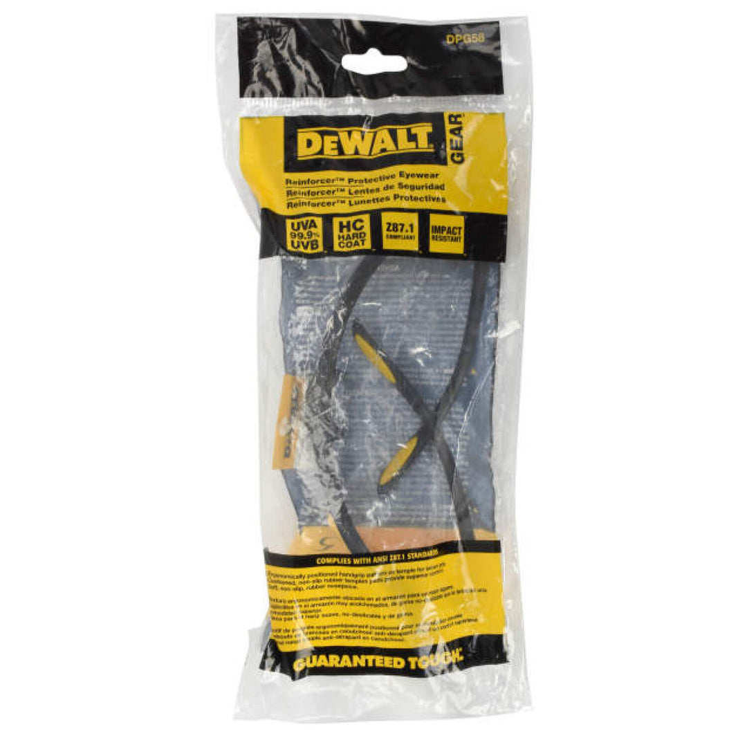 DEWALT DPG58 Reinforcer Protective Eyewear - Black Frame