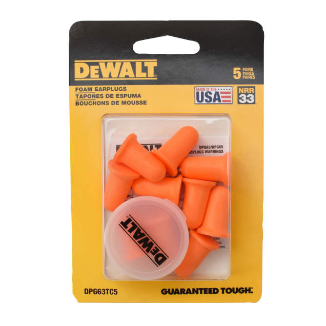 DeWalt DPG63 Bell Shape Disposable Foam Earplug