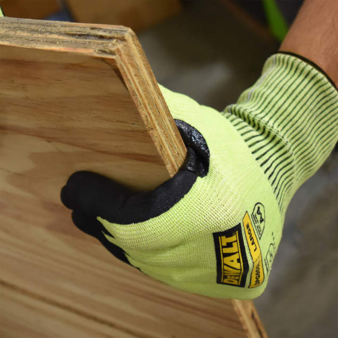 DEWALT DPG855 Hi-Vis Foam Nitrile A4 Cut Glove