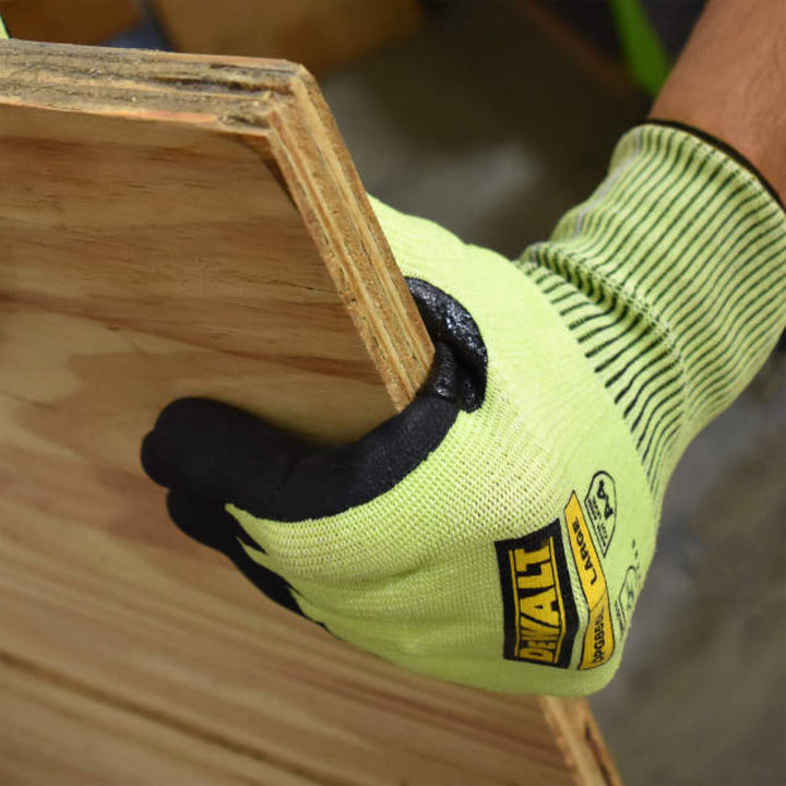 DEWALT DPG855 Hi-Vis Foam Nitrile A4 Cut Glove