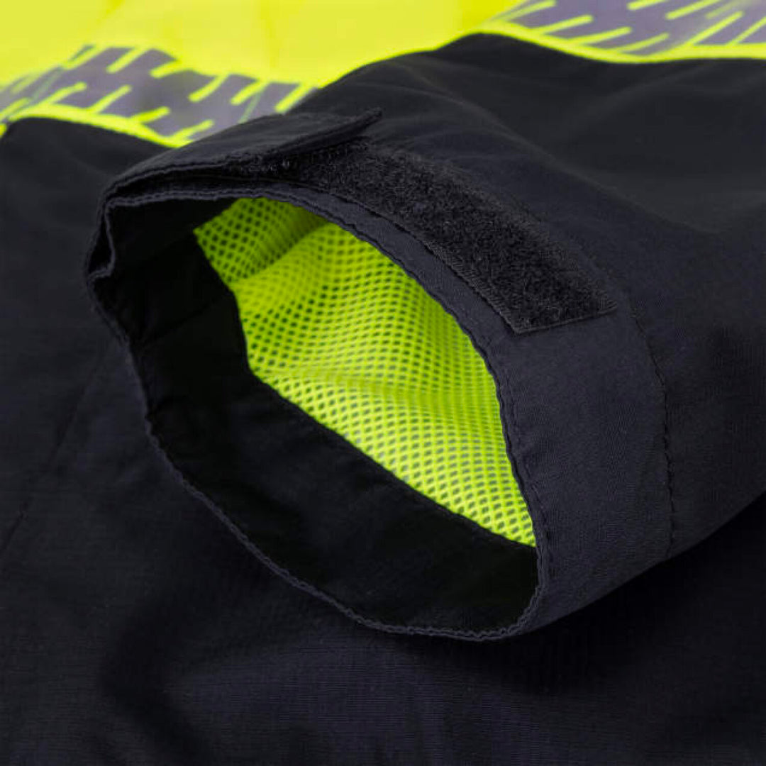 DEWALT DRW21 Class 3 Ripstop Wind and Rain Jacket- Hi-Vis Green