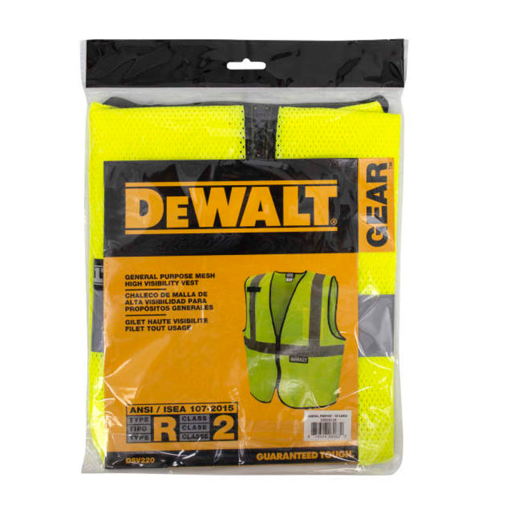 DEWALT DSV220 Class 2 Economy Mesh Vest - Green