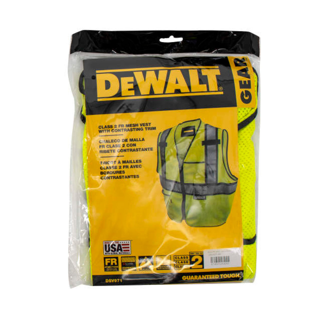 DEWALT DSV971 Class 2 Modacrylic FR Mesh Vest -Green