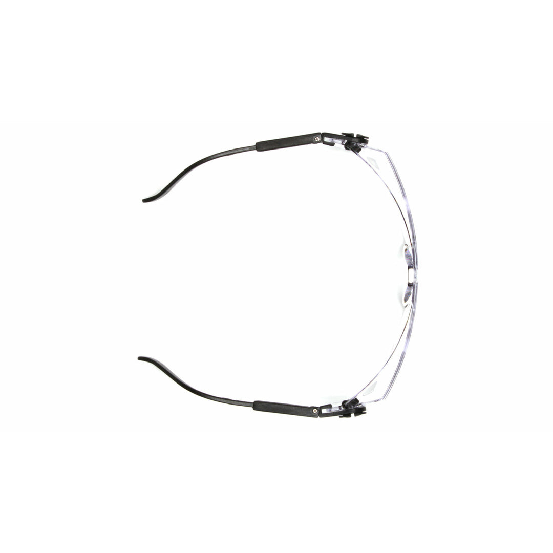 Pyramex SB1010S Defiant Jumbo Size Clear Lens with Black Temples