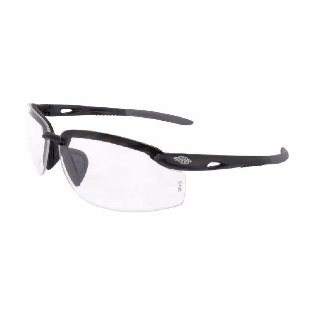 Crossfire ES5W Premium Safety Eyewear - Matte Black Frame - Clear Lens