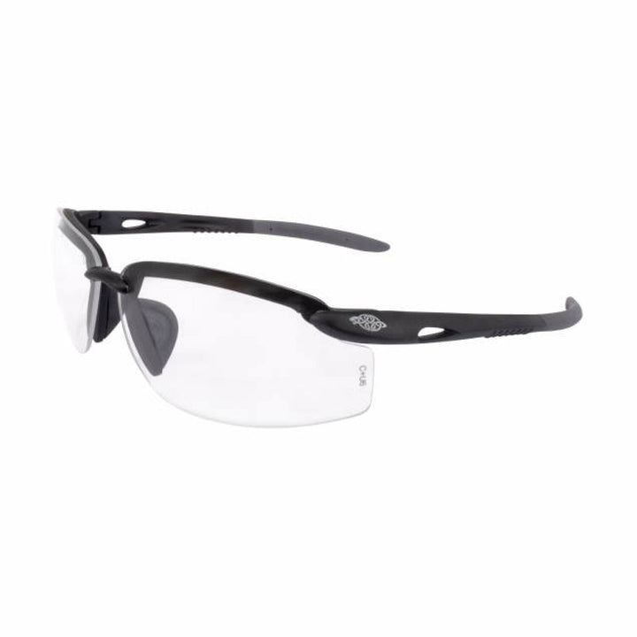Crossfire ES5W Premium Safety Eyewear - Matte Black Frame - Clear Lens