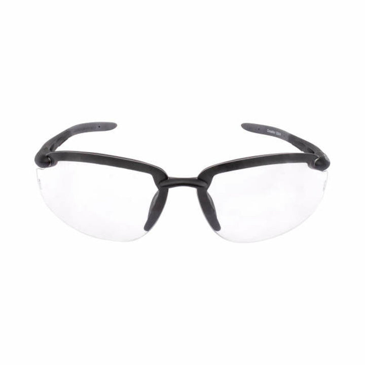 Crossfire ES5W Premium Safety Eyewear - Matte Black Frame - Clear Lens