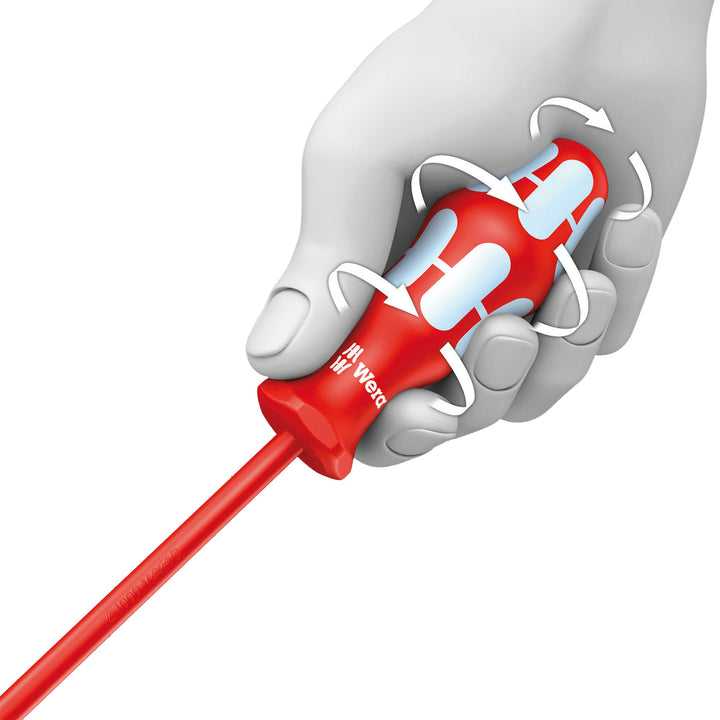 Wera 3165 i PZ VDE Insulated screwdriver for Pozidriv screws, stainless, PZ 2 x 100 mm