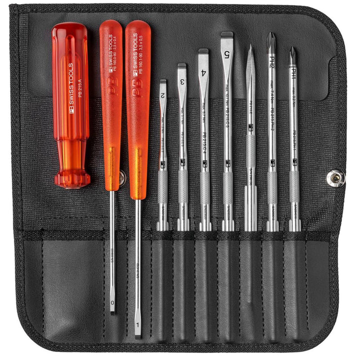 PB Swiss Tools PB 215.CBB/2 Classic screwdriver set with interchangeable blade with voltage tester
