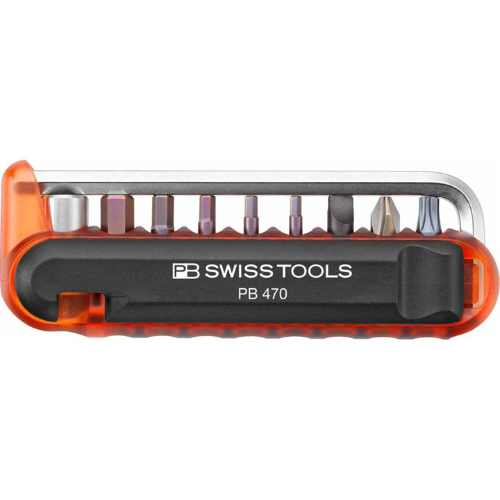 PB Swiss Tools PB 470.Red BikeTool: Pocket Tool With 9 Screwdriving Tools
