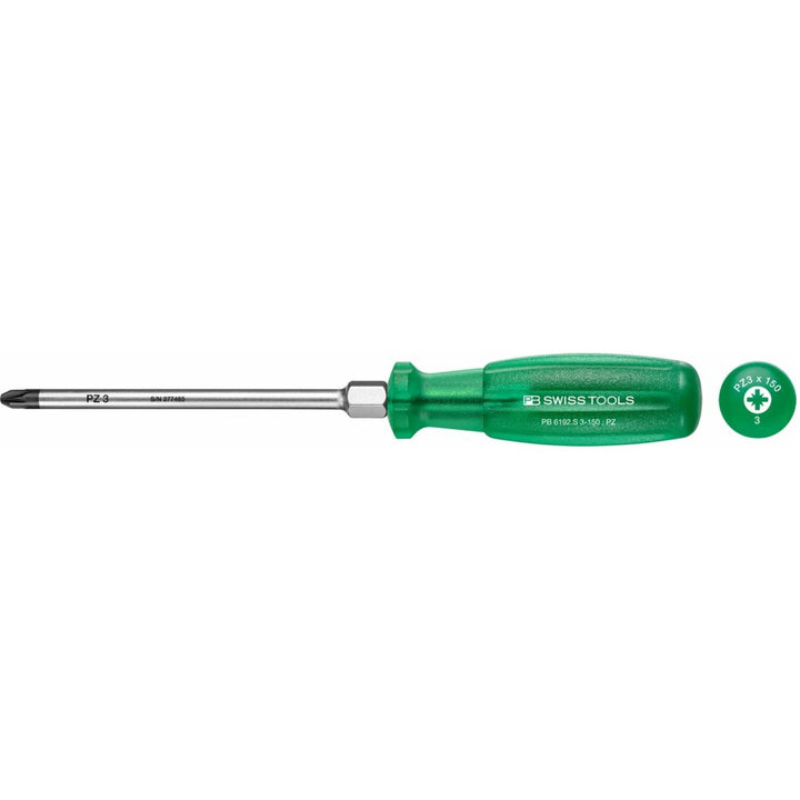 PB Swiss PB 6192.S 3-150 Multicraft Screwdrivers for Pozidriv Screws, L - 270 mm