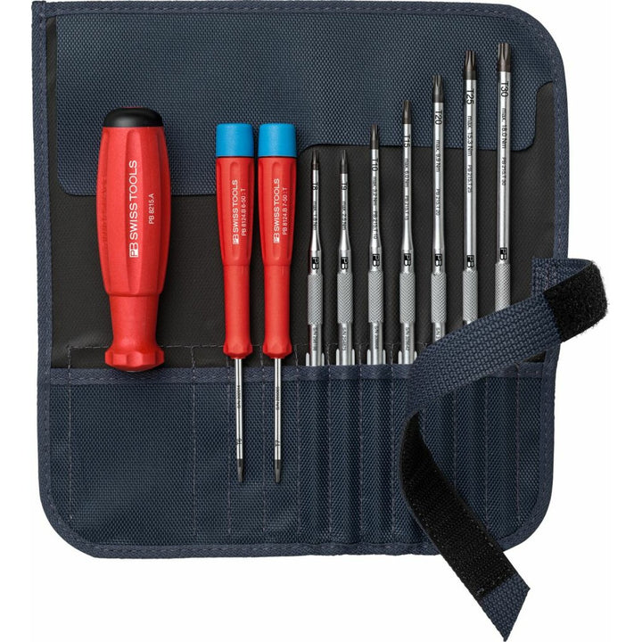 PB Swiss Tools PB 8218.GY V02 SwissGrip Screwdriver Set With Interchangeable Blades