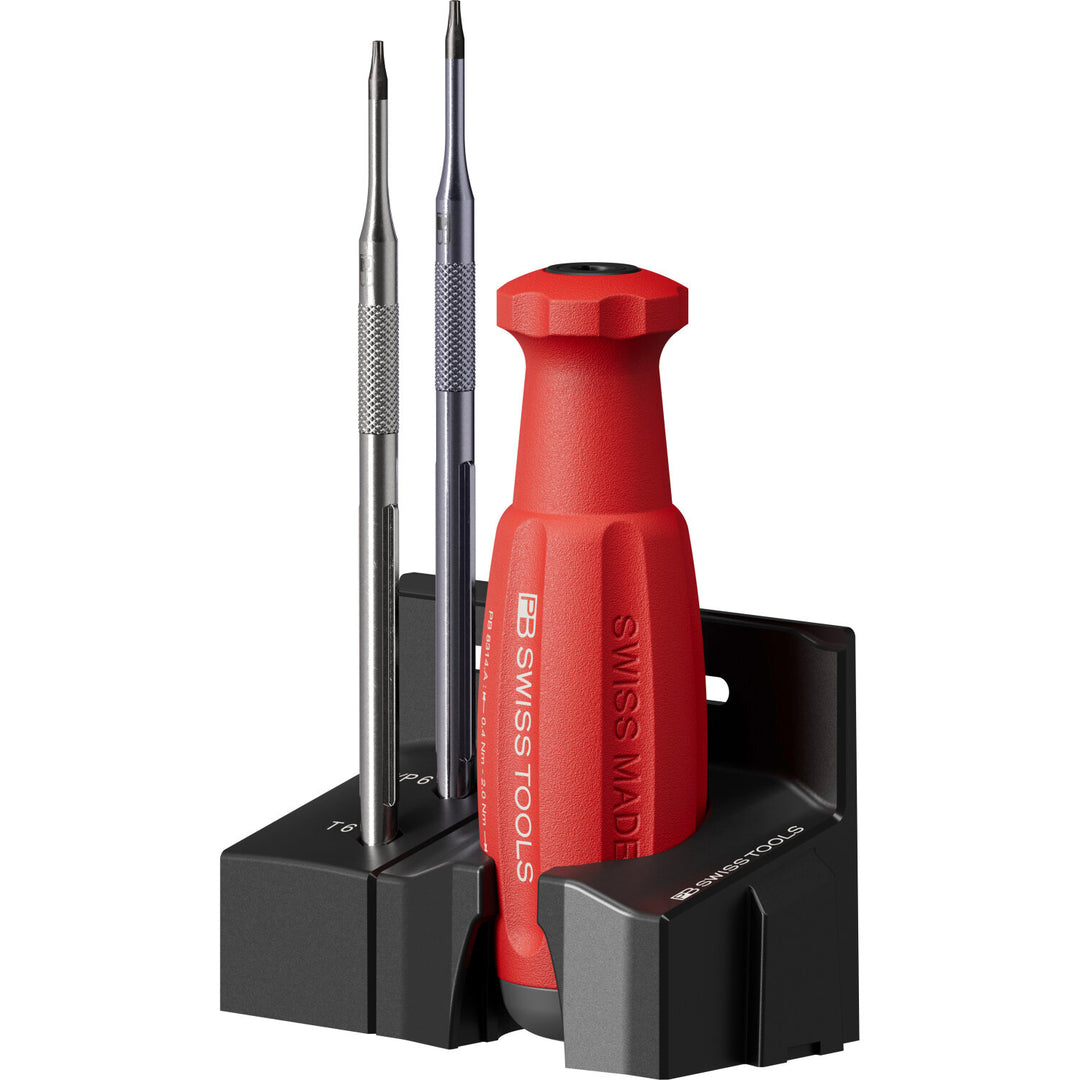 PB Swiss Tools PB 8314.A 0,5 Set MecaTorque Preset Torque Handle, Set In Holder