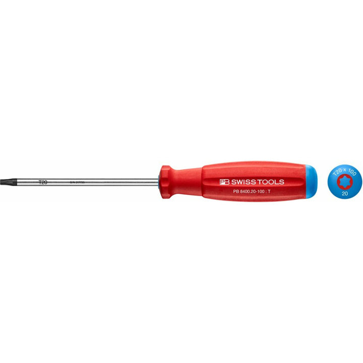 PB Swiss Tools PB 8400.20-100 SwissGrip Screwdrivers, TORX® T20