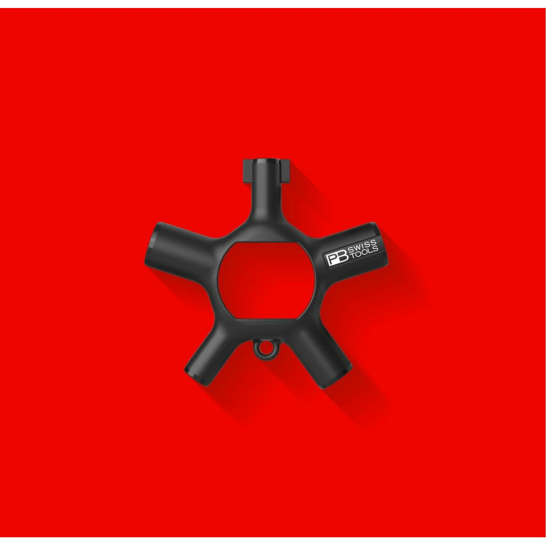 PB Swiss PB 900.V02 Universal Cabinet Key with Square, Triangular, Cutting Width, Double bit, 8 Pcs