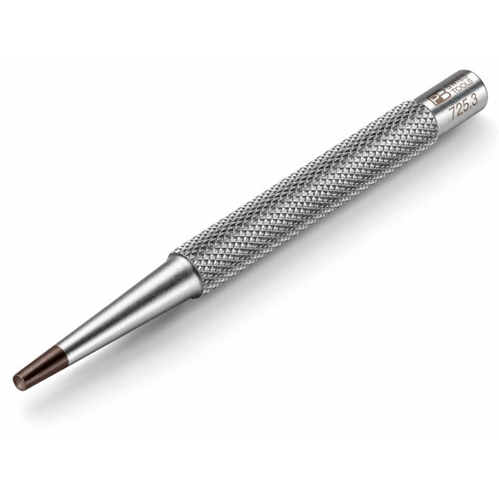PB Swiss Tools PB 725.3 Knurled Nail Punches w/ Concave Tip, 3 mm
