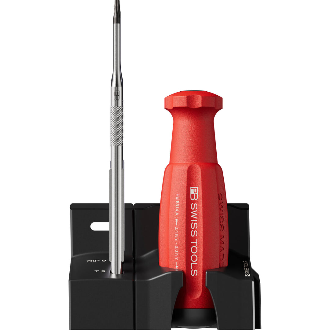 PB Swiss Tools PB 8314.A 1,4 Set MecaTorque Preset Torque Handle, Set In Holder