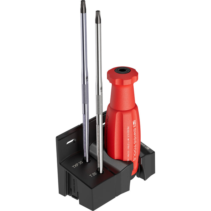 PB Swiss Tools PB 8314.A 5,0 Set MecaTorque Preset Torque Handle, Set In Holder