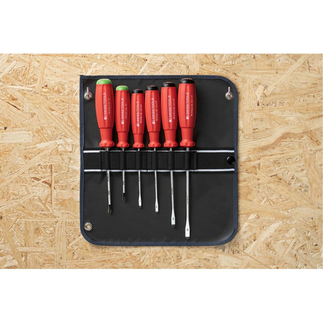PB Swiss Tools PB 8562.SU GY SwissGrip Screwdriver set, 6 Pieces