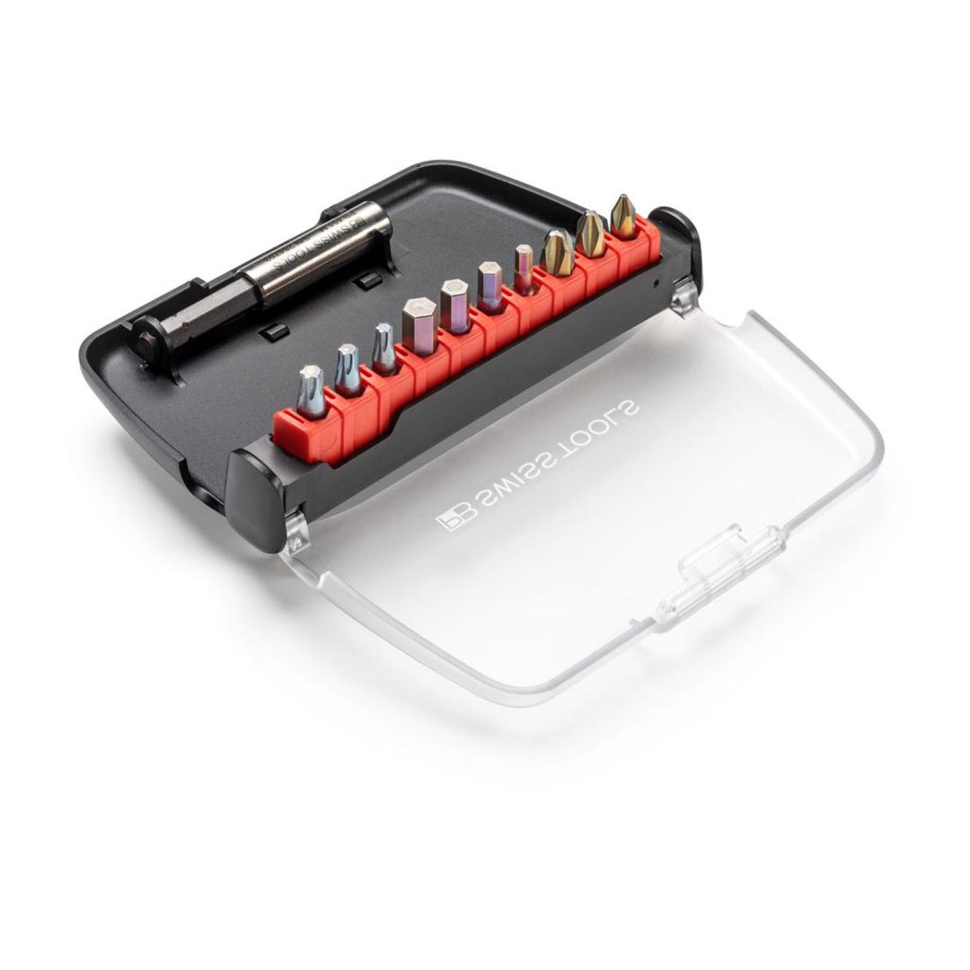 PB Swiss Tools PB C6.985 PrecisionBit, Design C 6.3 (1/4”), Set in BitCase, with Belt-Clip