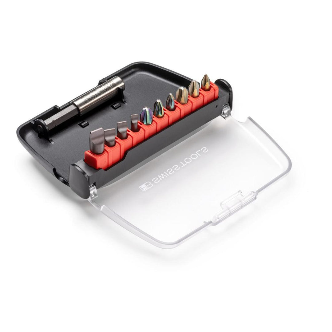PB Swiss Tools PB C6.986 PrecisionBit, Design C 6.3 (1/4”), Set in BitCase, with Belt-Clip
