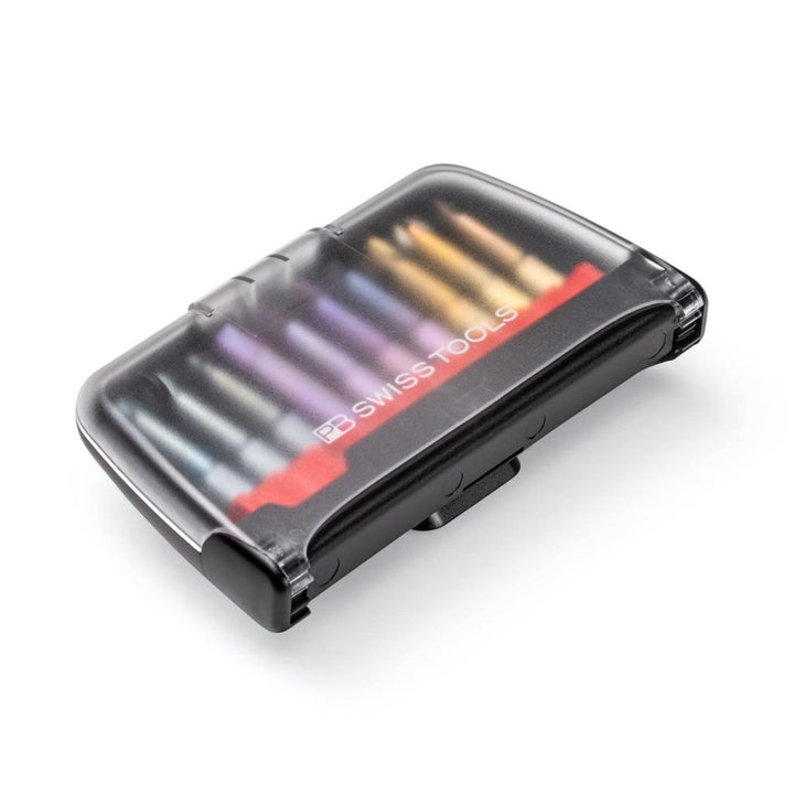 PB Swiss Tools PB E6.985 Precision Bit Set in BitCase with Belt-Clip, 10 Pieces