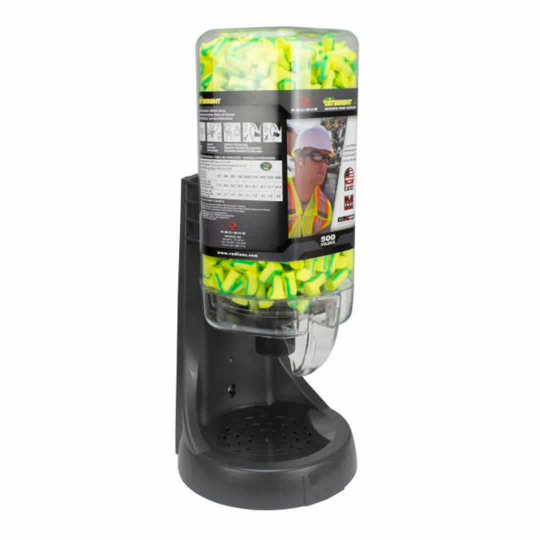 Radians FPD-500L34 Refillable Dispenser with Deterrent FP34 Plugs - 500 Pair