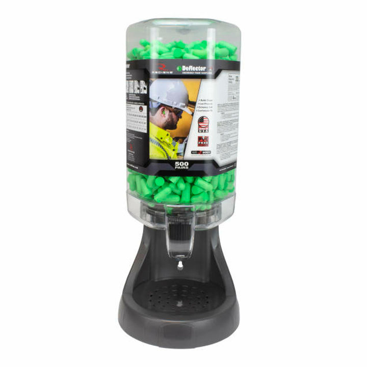 Radians FPD-500L90 Refillable Dispenser with Deflector FP90 Plugs - 500 Pair