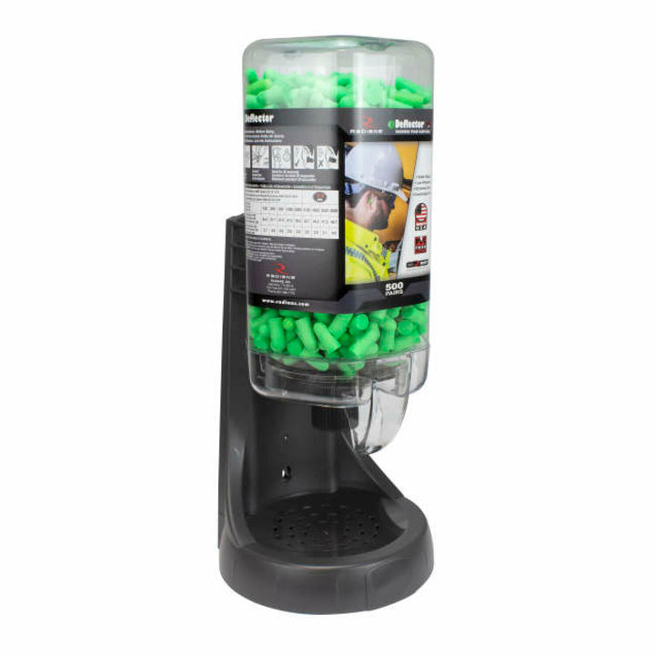 Radians FPD-500L90 Refillable Dispenser with Deflector FP90 Plugs - 500 Pair