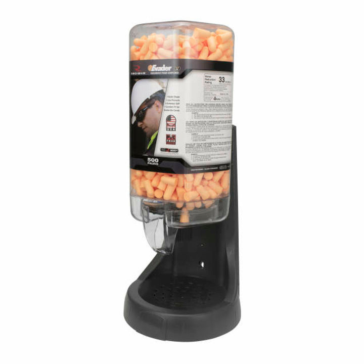 Radians FPD-500L94 Refillable Dispenser with EVADER FP94 Plugs - 500 Pair