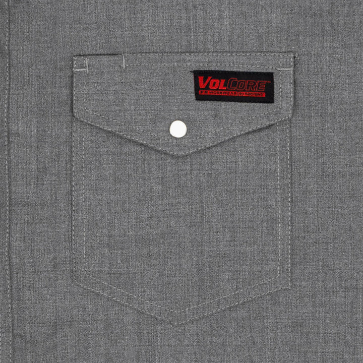 Radians FRS-004 VolCore® CAT 2 Vented Pearl Snap FR Shirt - Gray