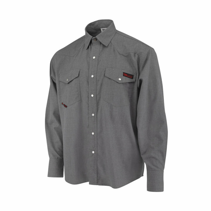 Radians FRS-004 VolCore® CAT 2 Vented Pearl Snap FR Shirt - Gray
