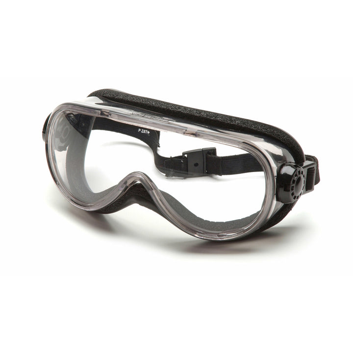 Pyramex G404T Goggles - Clear H2X Anti-Fog Top Shelf Chemical Splash Goggle with Foam Padding